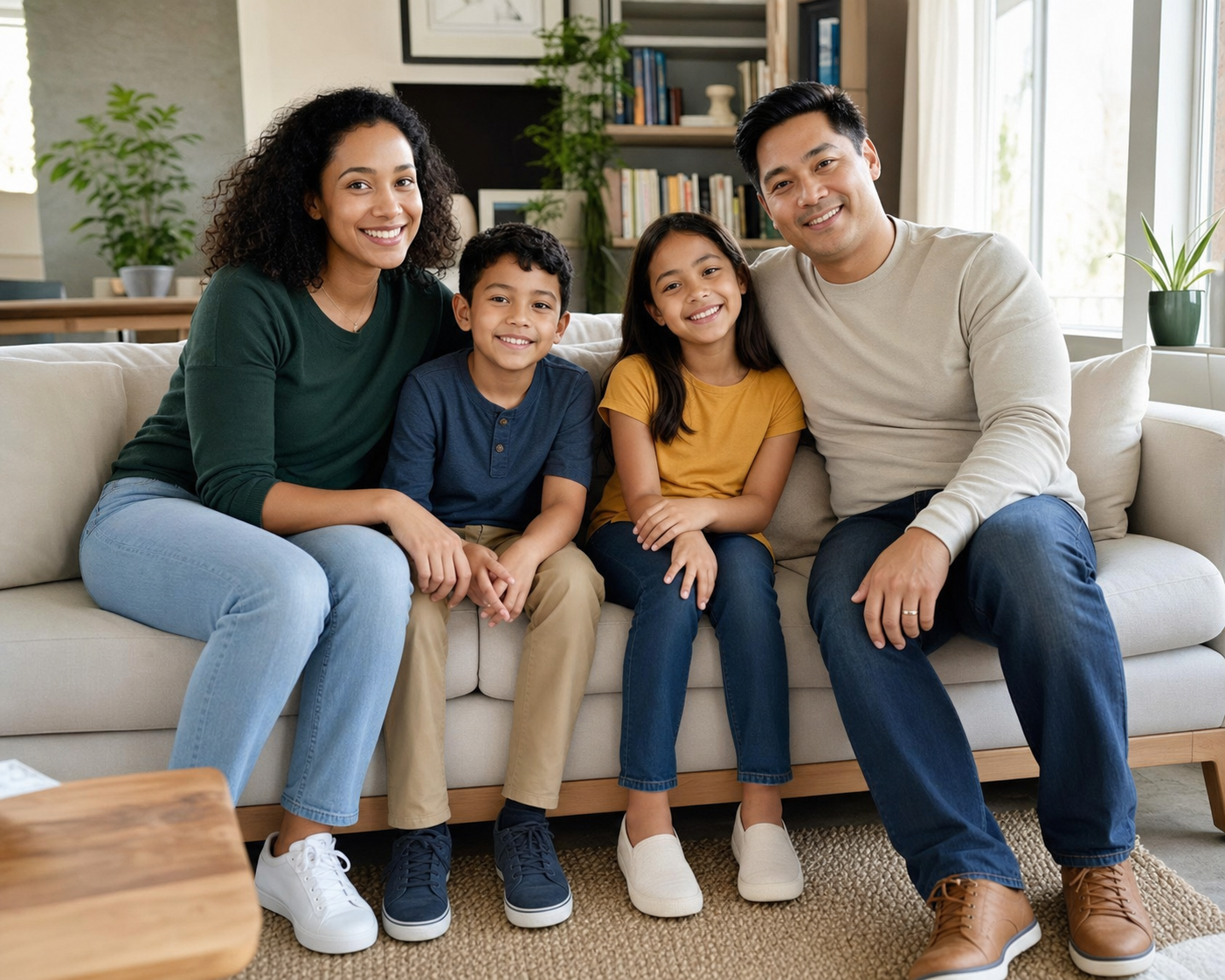 Fictional family source photo
